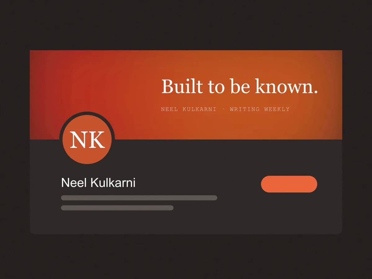 Neel Kulkarni's profile after the project