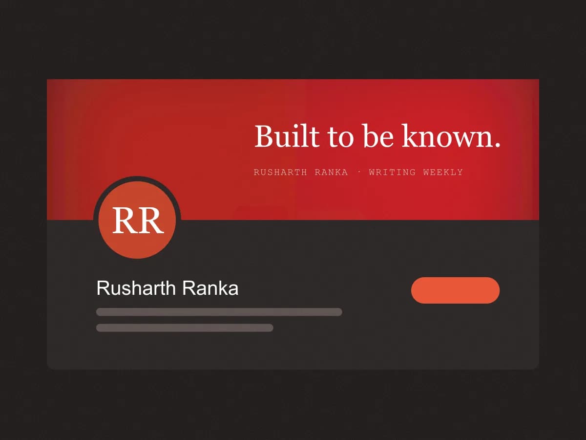 Rusharth Ranka's profile after the project