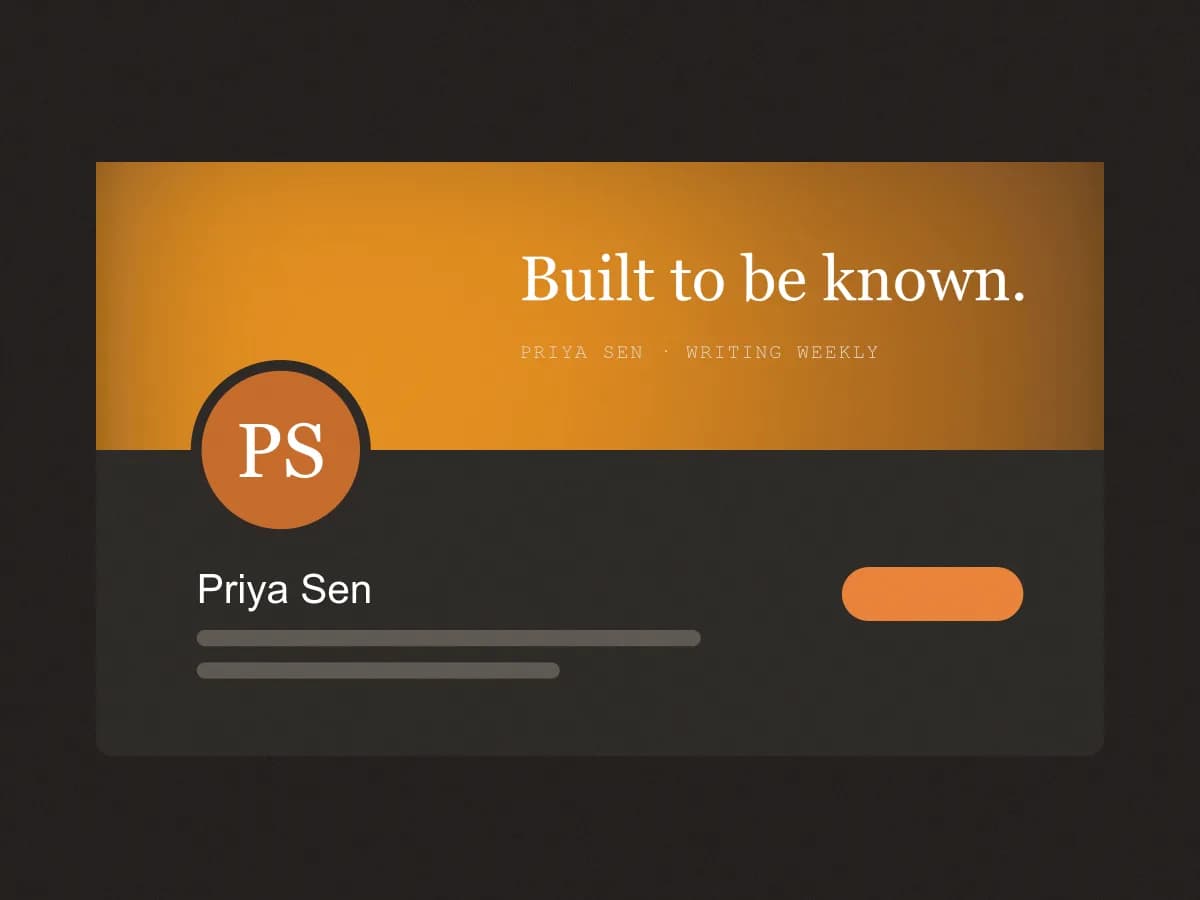 Priya Sen's profile after the project