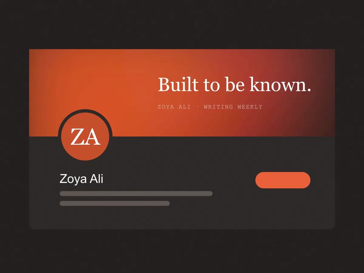 Zoya Ali's profile after the project